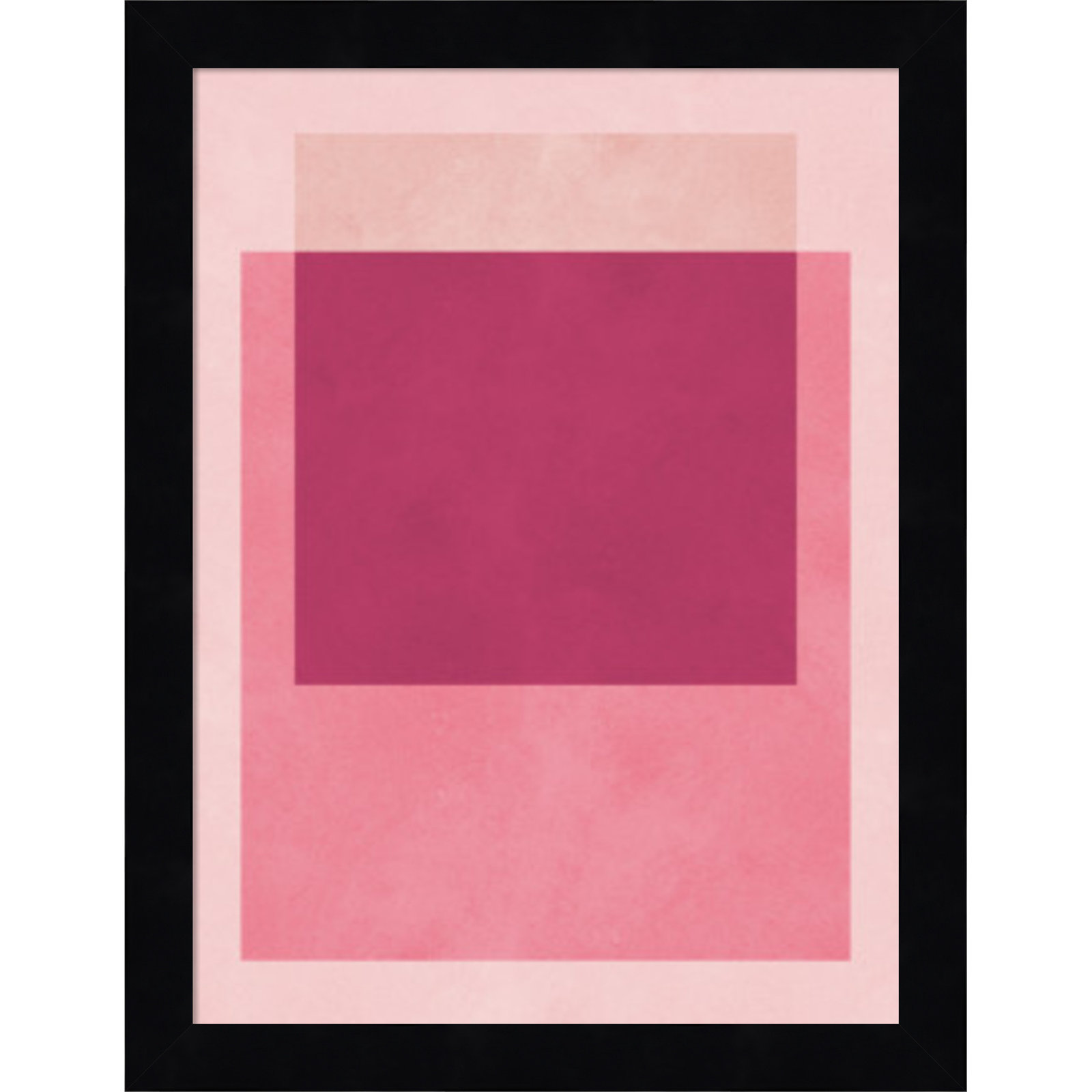 Overlapping geometry 12 by Norvin Wood Framed Wall Art Print, 13" H x 10" W, Black