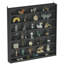 HOMCOM 7 Tier Wall Display Cabinet Shelves Glass Doors-1209896253