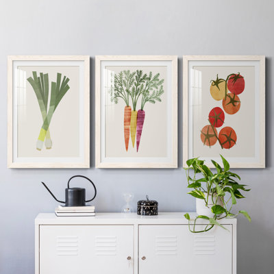 Organic Veg II - ensemble de 3 reproductions de cadres photo