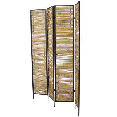 Cole And Grey Natural Dried Plant Room Divider Screen by Novogratz