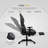 Dowinx Adjustable Reclining Ergonomic Swiveling PC & Racing Game Chair with Footrest-1878946226