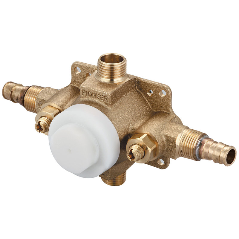Tub Shower Valve, 3" H x 6.9" W x 9.8" D