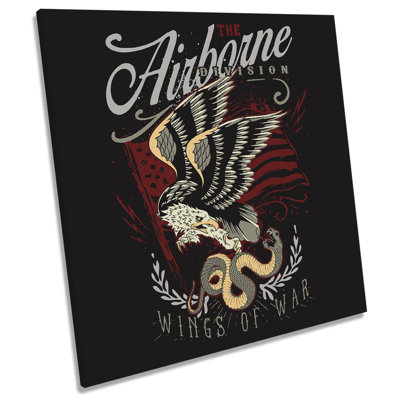 X9204 Airbourne Eagle Wings 1 Piece Wrapped Canvas Painting