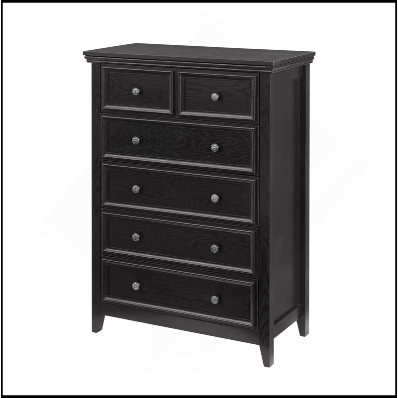 Versatile 6-Drawer Dresser For Organizing And Styling Living Spaces, Black
