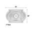 Lustre rectangulaire blanc Blanco-99929715