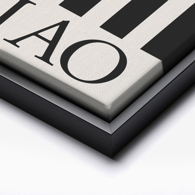 Ciao No2, Black Framed, Canvas, 08"H x 10"W