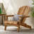 Folding Adirondack Chair Outdoor Wooden Accent Furniture Fire Pit Lounge Chairs,Foldable Design For Patio & Garden Relaxation With Slatted Back & Wide Armrests