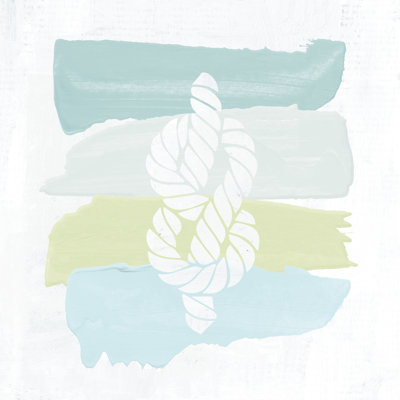 Seaside Swatch Knot by Moira Hershey - Wrapped Canvas Painting