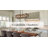 5 - Light 31.6-inch Farmhouse Statement Rectangle Dining Room Chandelier with Clear Glass