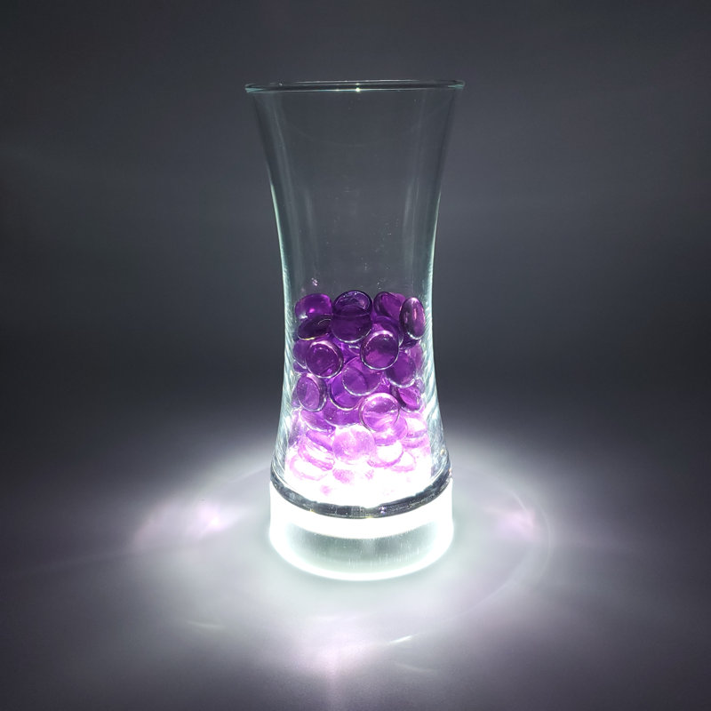 Round Cool White LED Battery Operated Base Light