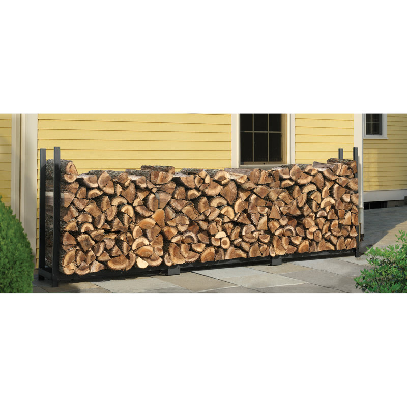 Ultra Duty Firewood Rack, 46.8" H x 140.5" W x 14.3" D