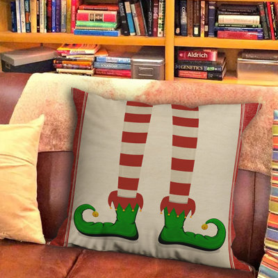 No Pattern And Not Solid Color Outdoor Reversible Throw Pillow