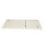 Coussin de chaise longue de couleur crème - eau, 26,95 po x 74,91 po x 3,97 po, mousse, avec sangles d'arrimage - crème 27,75 W, rembourré de mousse, attaches