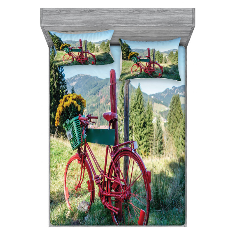 Microfiber Sheet Set, Queen Sheet Set + Fitted Sheet + 2 Pillowcases