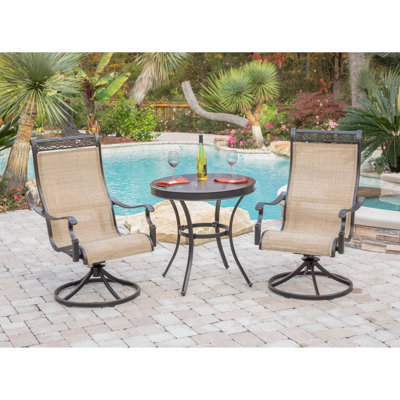 Alejando 3 Piece Bistro Set by Canora Grey