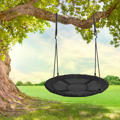 SereneLife Fabric Belt Swing with Chains