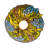 8" Wide Tiffany Honey Locust Flushmount