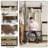 Industrial 3 - in - 1 Rustic Brown Hall Tree Rack & Shoe Bench