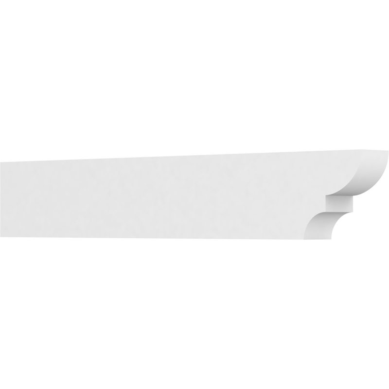 3"W x 6"H x 36"L Standard Ridgewood Architectural Grade PVC Rafter Tail, 6"H x 3"W x 36"D