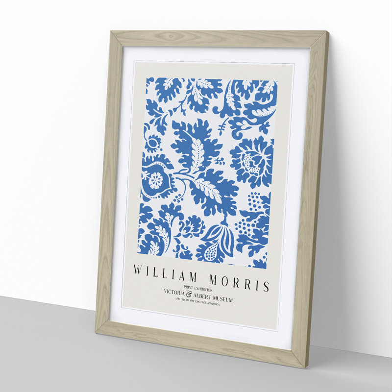 Venetian Pattern by William Morris - Framed Print, Oak, 48cm H x 36cm W x 2cm D