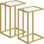 Emberley Glass Top Side Table Set