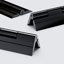3x Black Acrylic Piano Hinges 150 mm, Continuous Plastic Hinges