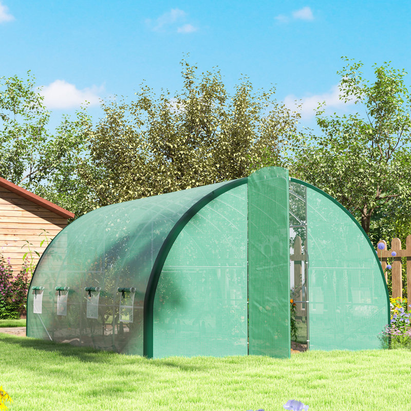 10 Ft W x 13 Ft D Tunnel Greenhouse