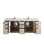 Meuble-lavabo double 84 po avec comptoir en quartz Chicago