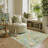Washable Area Rug - Vintage Boho Botanical Low-Pile Rug-1747079957-1747079966