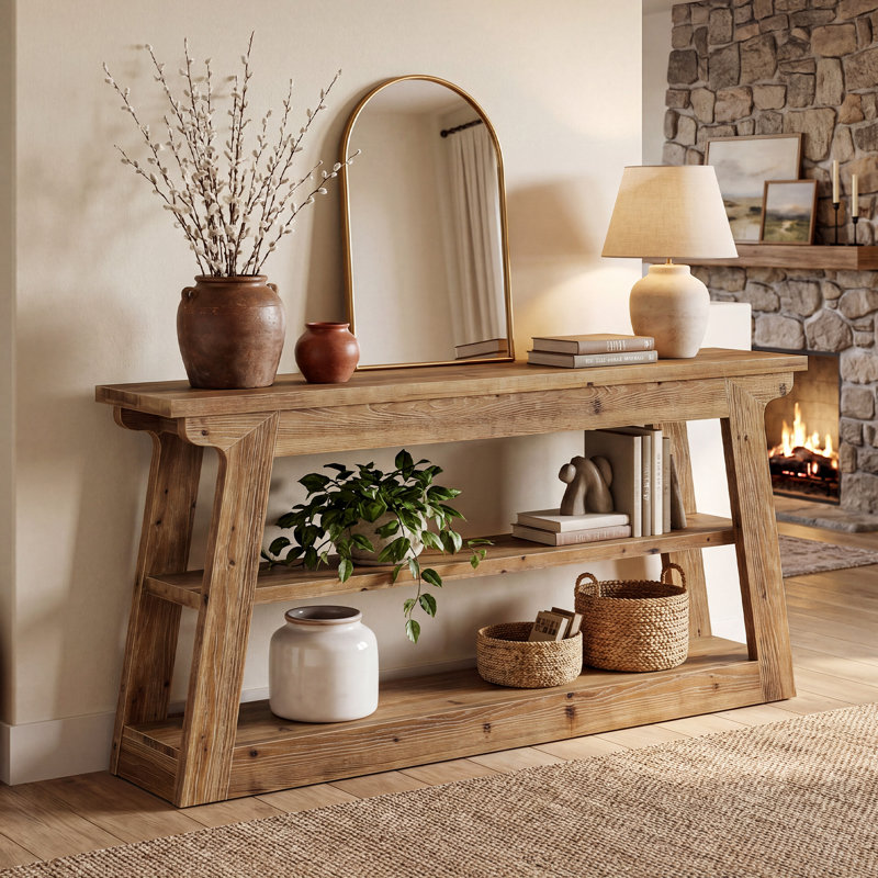 160cm Solid Wood Console Table