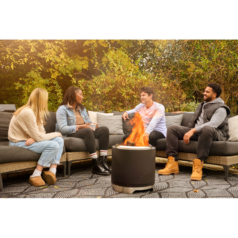 Timberwolf® Smokeless Fire Pit, 18-inch, Matte Black