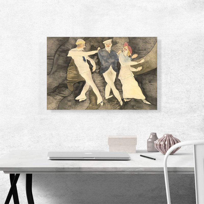 «Vaudeville 1917» par Charles Demuth, reproduction d'art sur toile tendue, H 18 po x l 26 po x P 0,75 po