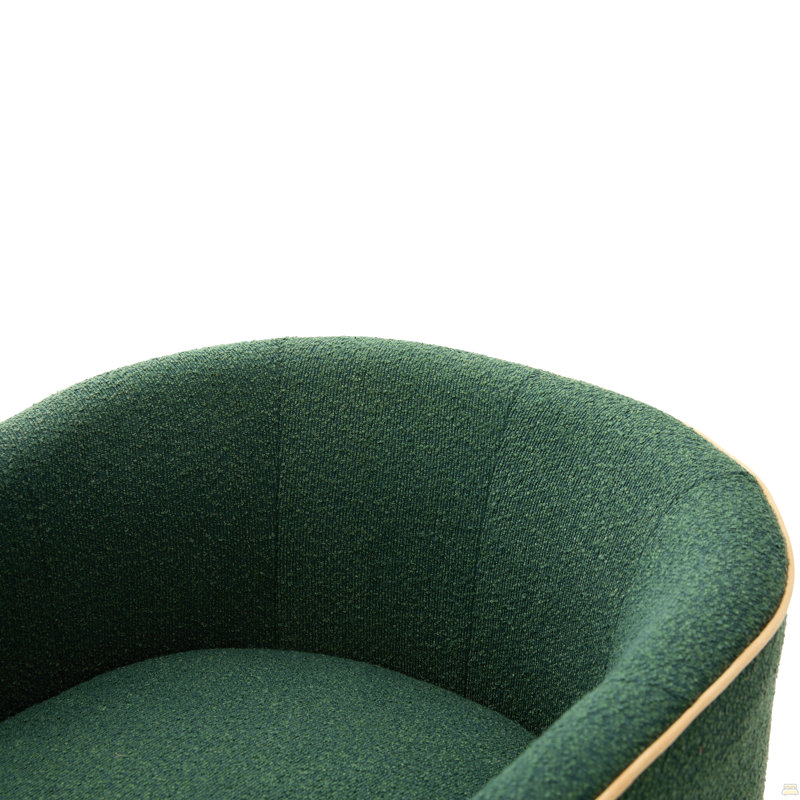 Fauteuil pivotant rembourré Fauteuil club, Vert