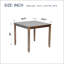 Table carrée en bois-1833012463