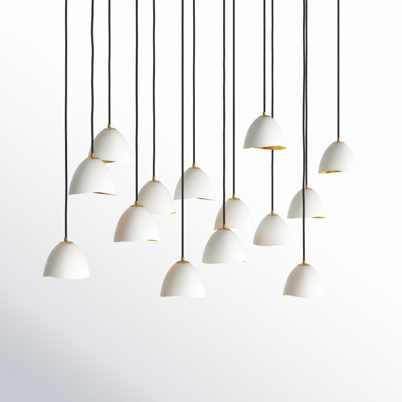 Nula 14 - Light Chandelier, Shell White