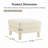 Boucle Upholstered Ottoman For Sectional-84065914