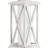 26" Metal, Dimmable, Distressed White, Coastal Table Lamp with Night Light (Bulb Included)