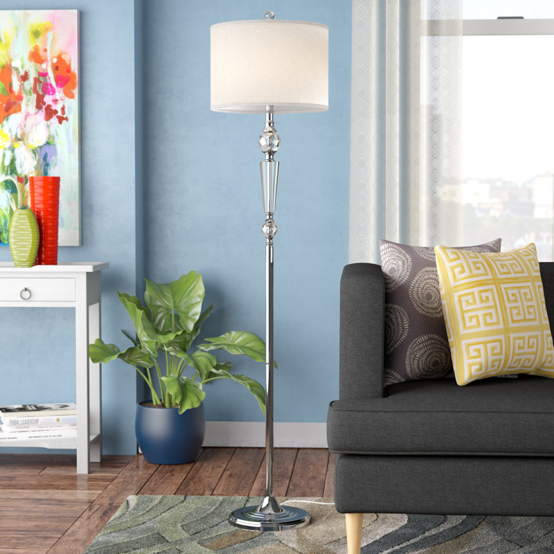 Pei 60.25'' Silver Traditional Floor Lamp