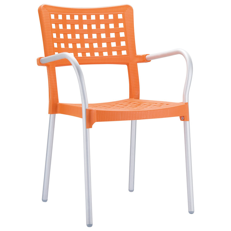 Chaise de patio empilable William Street, Orange