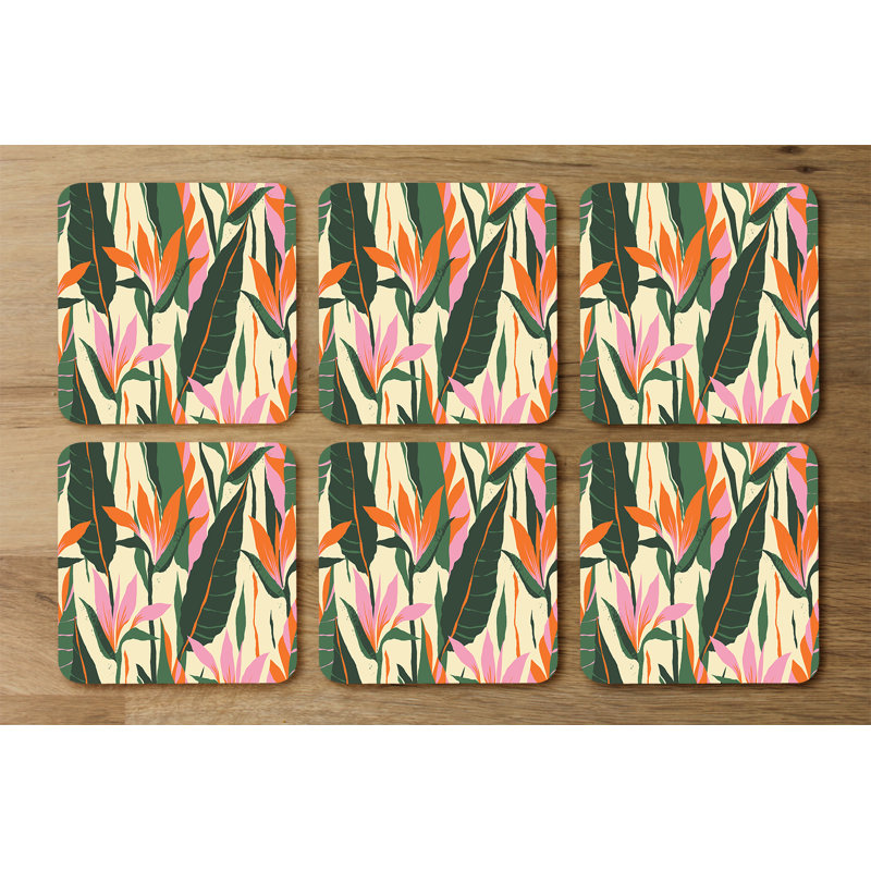 Duccia Square 6 Piece Coaster Set