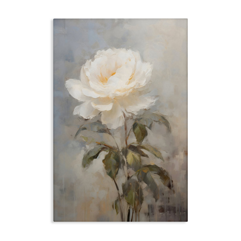 White Rose Close Up Canvas, design by Creative Studio, 36" H x 24" W