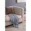 50X60" Gray Striped Decorative Throw Blanket With Tassels And Horizontal Stripes, 2 Pack-125134026