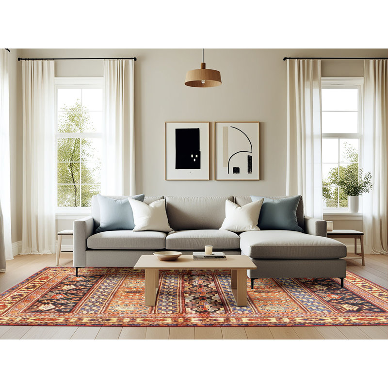 Southwestern Indoor Rug, Rectangle 6' x 9'