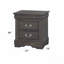 Table de chevet gris foncé-209281412