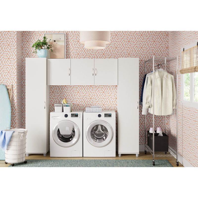 Aleg 16" W Garage Storage Cabinet, White