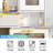 47.24" Makeup Vanity with 29.53" Lighted Mirror, 5 Drawers & Charging Station & 3 Light Modes-1537098257