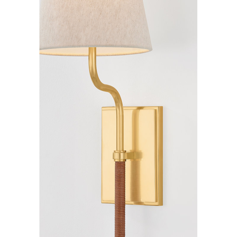 Sullivan Wall Sconce in Aged Brass by Cortney Bishop