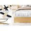Structure de lit plateforme en bois sans tête de lit, support de lattes de bois sans sommier, assemblage minimaliste facile-1897116846-1897116841