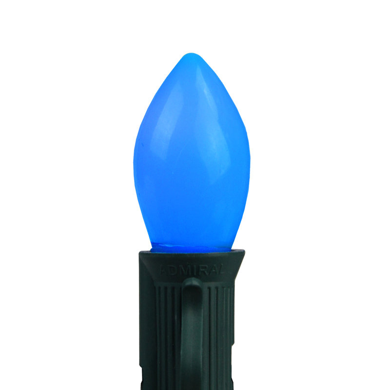 Ampoules de rechange opaques DEL de Noël C7, Bleu