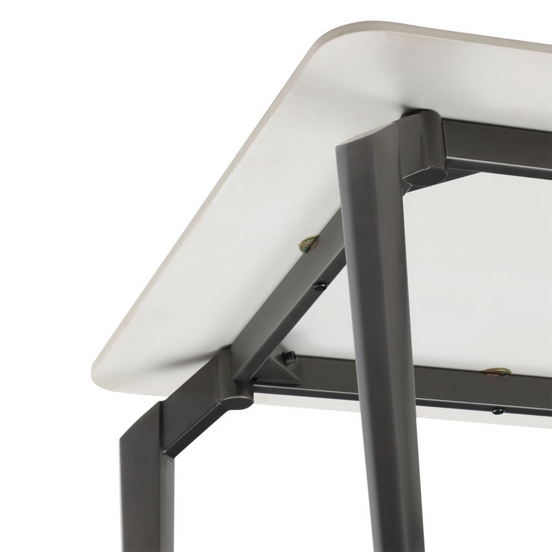 Bruch 4 - Person Dining Set, White, Grey